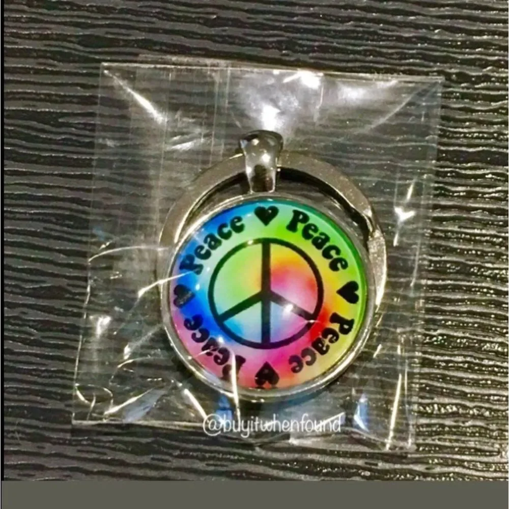 Day of The Dead & Peace Love Cabochon Keychains